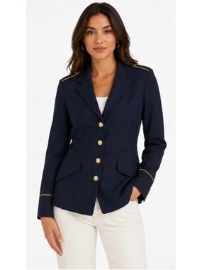 Defense Logistics Agency Bremen Bowdon Military Dress Blue Blazer 10 Jacket